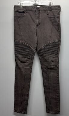 Pacsun Men’s 36X32 Black Denim Jeans - Stacked Skinny - High Rise